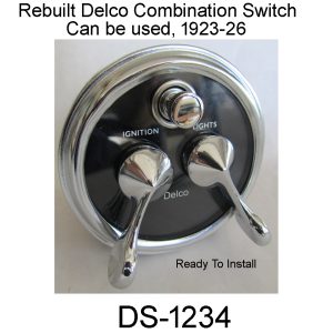 1923-1926 BUICK Rebuilt Delco Combination Switch. DS-1234