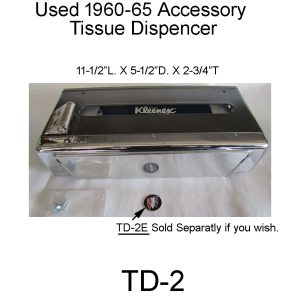 60'S Style Accessory Tissue Dispenser. TD-2
