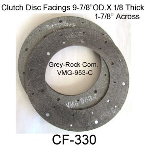 9-7/8"OD. Clutch Disc Facing. CF-330   a5a