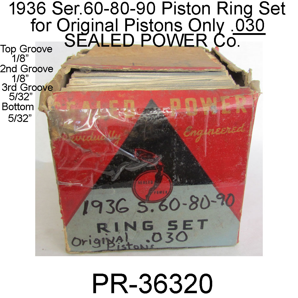 1936 S.60-80-90 Original Type Piston Rings .030. PR-36320 - Bob's ...