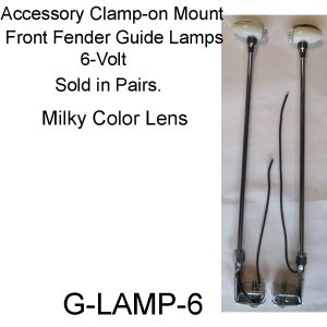 Accessory Fender Guide Lamps 6 Volt. G-LAMPS-6