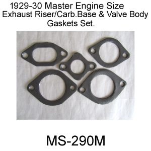 1929-30 Master Ser.Misc.Riser/Valve Body Gasket Set. MS-290M