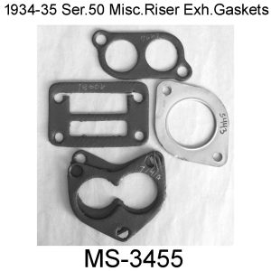 1934-35 Ser.50 Misc. Riser Exh. Gasket Set. MS-3455