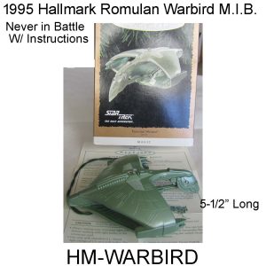 1995 Hallmark Romulan Warbird Ornament. HM-WARBIRD