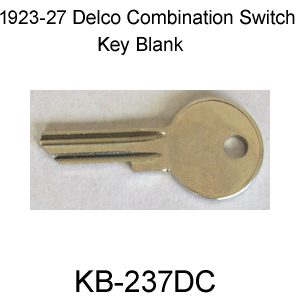 1923-27 Ignition Switch Key Blank. KB-237DC
