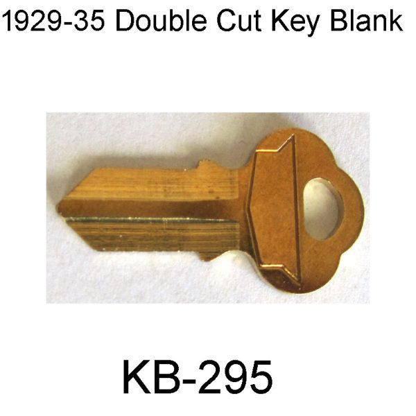1929-35 Double Cut Key Blank. KB-295 - Bob's Automobilia