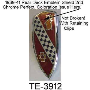 1939-41 Deck Emblem Shield 2nd. TE-3912