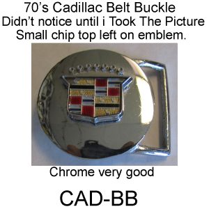 70's Caddy Belt Buckle. CAD-BB