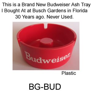 Busch Gardens Ashtray Never Used. BG-BUD
