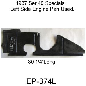 1937 Ser.40 Left Side Engine Pan Used. EP-374L