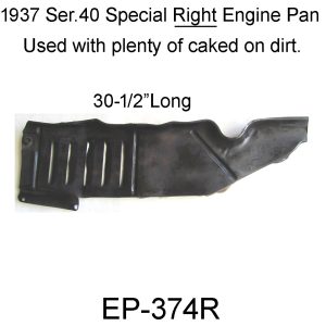 1937 Special Right Side Engine Pan Used. EP-374R