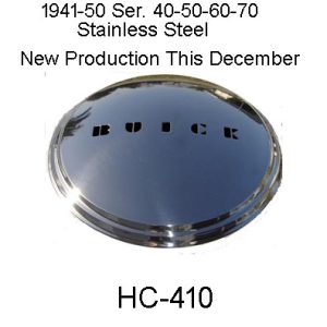 1941-50 Stainless Steel Hub Caps. HC-410