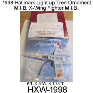 1998 Hallmark Star Wars X-Wing Starfighter. HXW-1998
