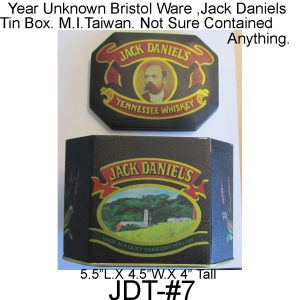 JACK DANIELS TIN Box Very Nice Condition.