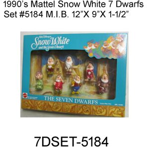 1990 Seven Dwarf's Mattel Set M.I.B.